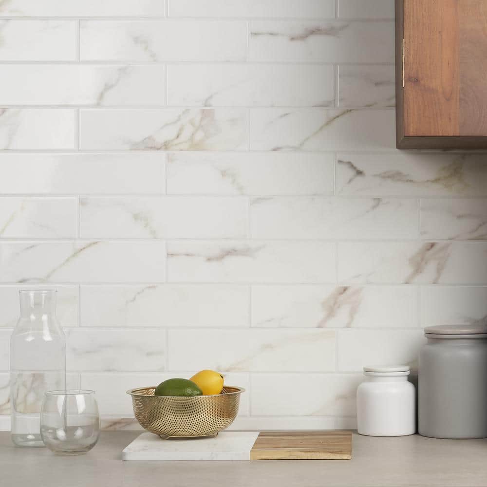 Arsenale Polished Beige Ceramic Subway Wall Tile