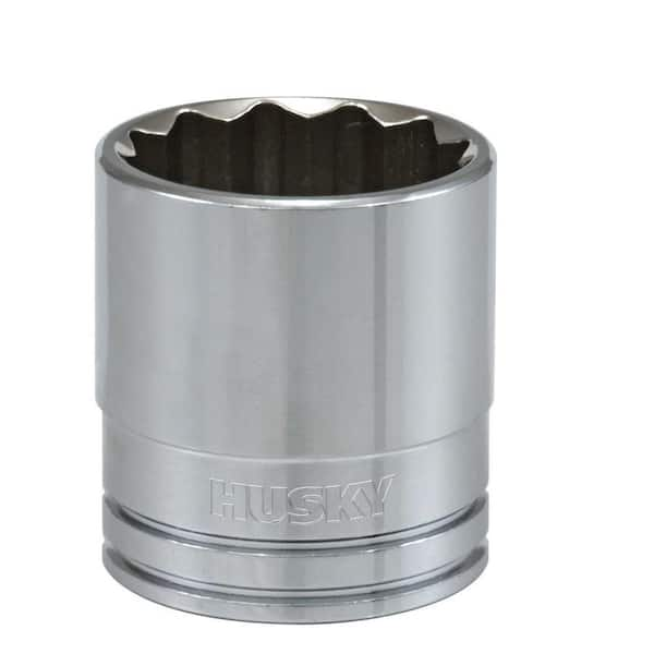 Husky 1/2 in. Drive 1 in. 12-Point SAE Standard Socket