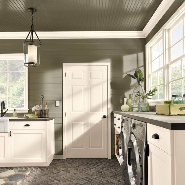 BEHR PREMIUM PLUS 8 oz. #ICC-88 Classic Olive Semi-Gloss Interior