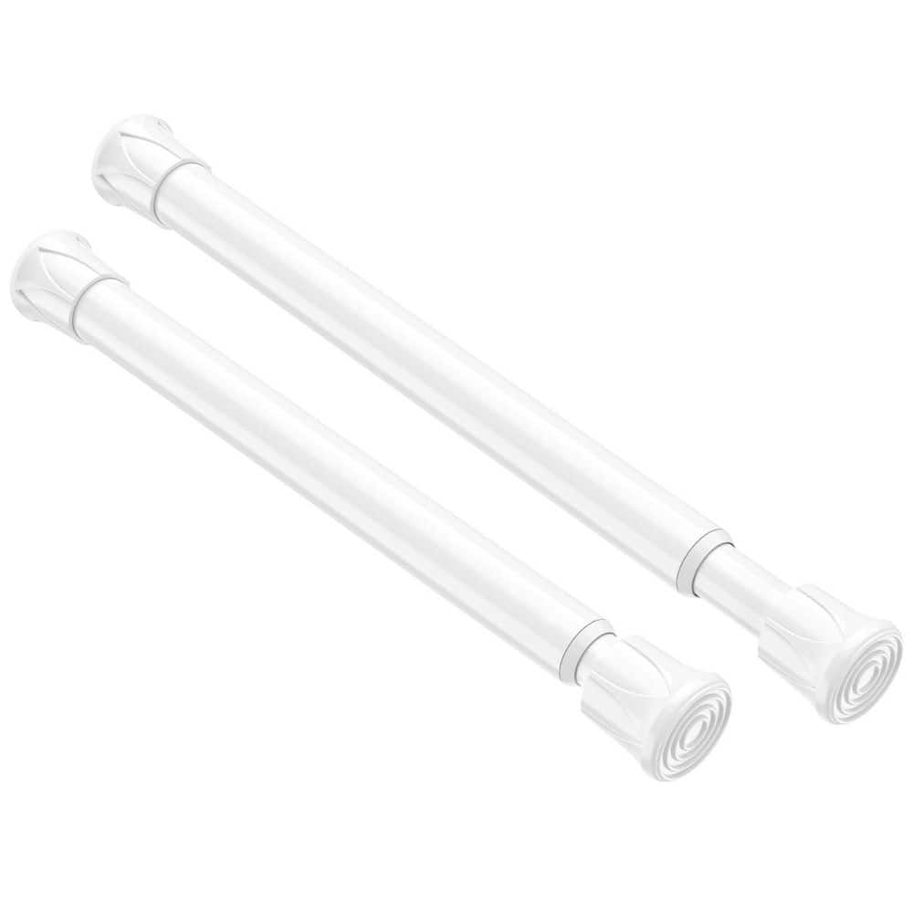 8 in to 12.5 in White High Carbon Steel Spring Tension Curtain Rod, No Drill for Narrow Spaces, 2-Pack price history on PriceWatchPro