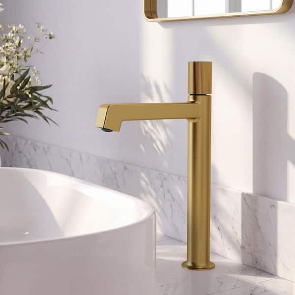 EVERSTEIN 13 in. H Simple Vessel Faucet Single Handle Single Hole