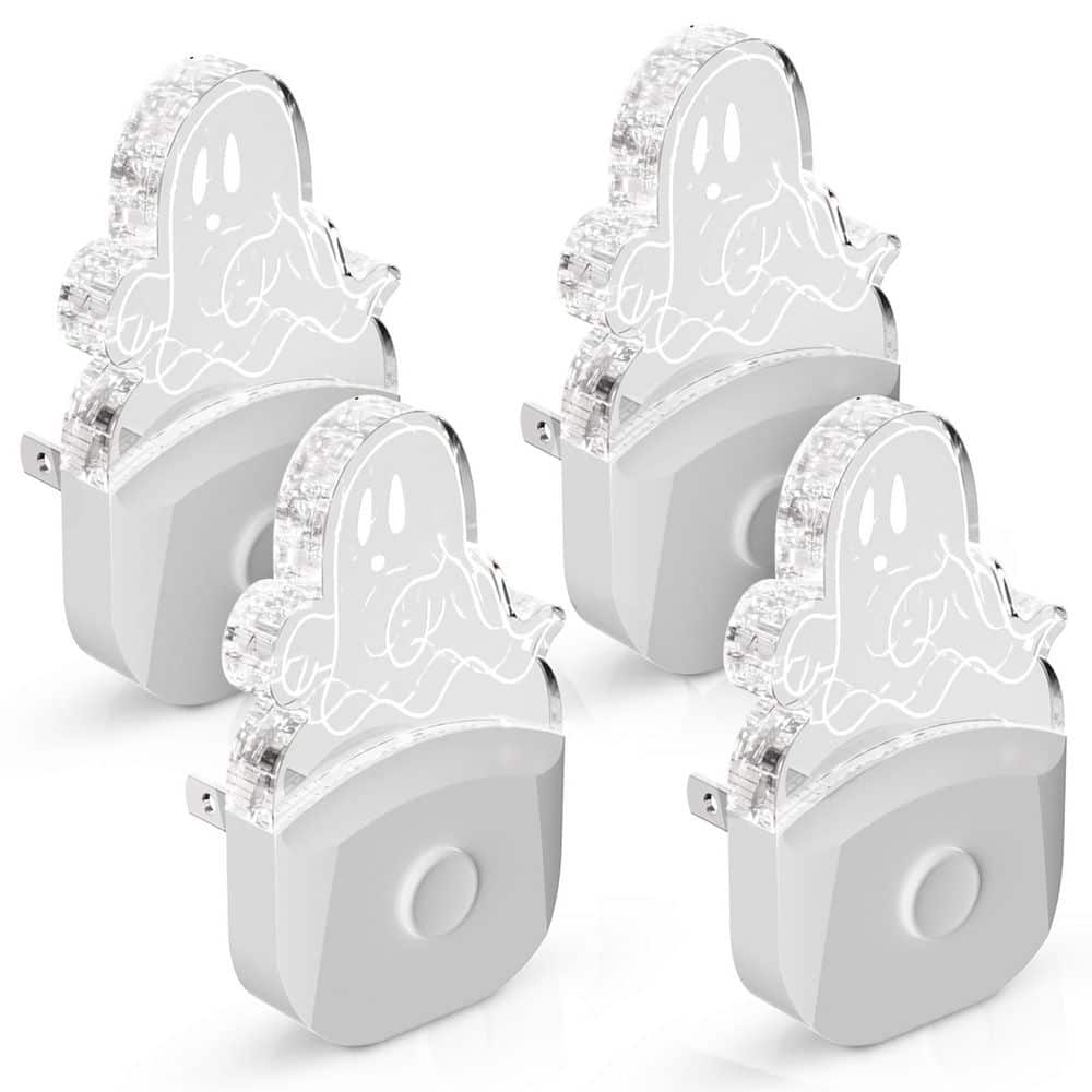 Plug-in (4-Pack) - Dawn MultiColor Wattage to Integrated Changing The Night Depot YANSUN Home H-NL001Y-6 LED Dusk Halloween Ghost 0.5 Light