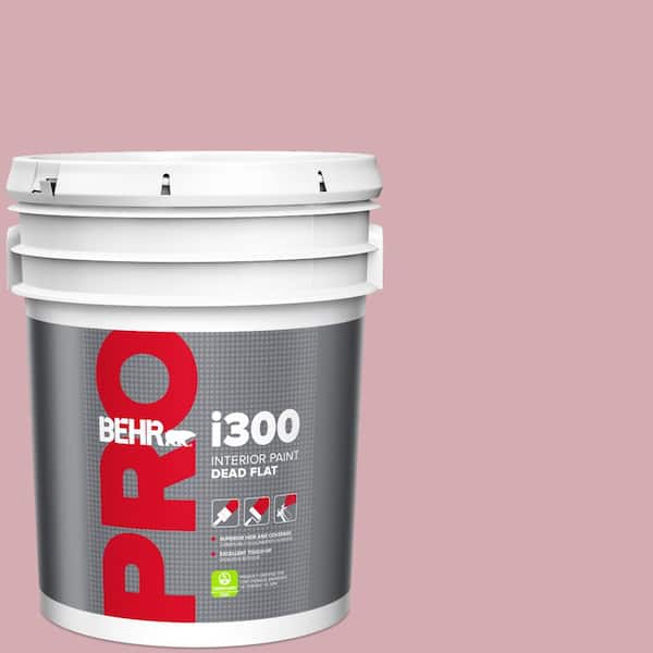 BEHR PRO 5 gal. #S130-3 Ballet Rose Dead Flat Interior Paint