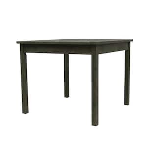 Grayson Brown Rectangular Steel Outdoor Patio Dining Table 