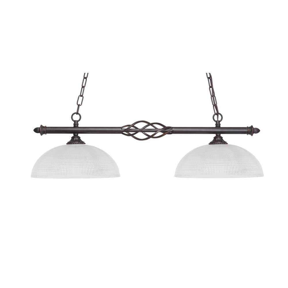 Bridgewater 2 Light Dark Granite Linear Chandelier, Any room with 13 in. Cl