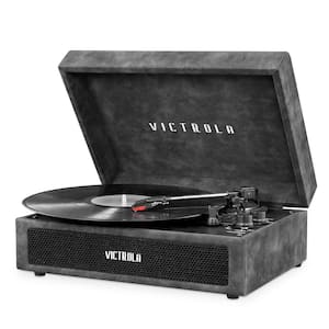 Parker Bluetooth Suitcase Record Player with 3-Speed Turntable