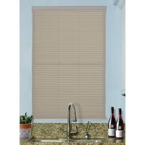 Misty Gray Cordless Top Down Bottom Up Light Filtering Fabric 9/16 in. Single Cell Cellular Shade 61 in. W x 48 in. L