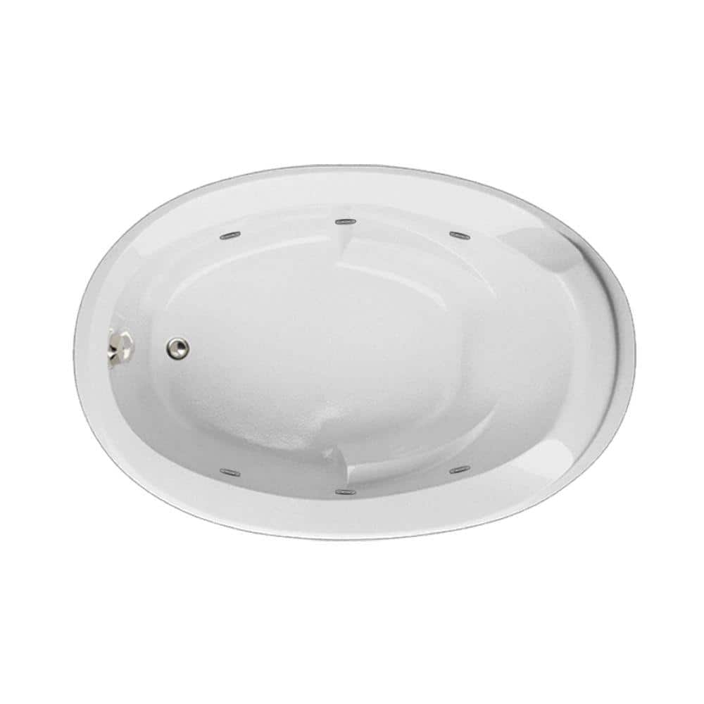 Hartford 60 in. Acrylic Oval Drop-in Whirlpool and Air Bath Bathtub in White price history on PriceWatchPro
