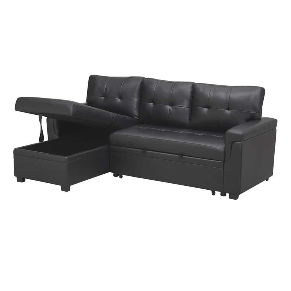 Black Sleeper Sofa With Chaise | Cabinets Matttroy
