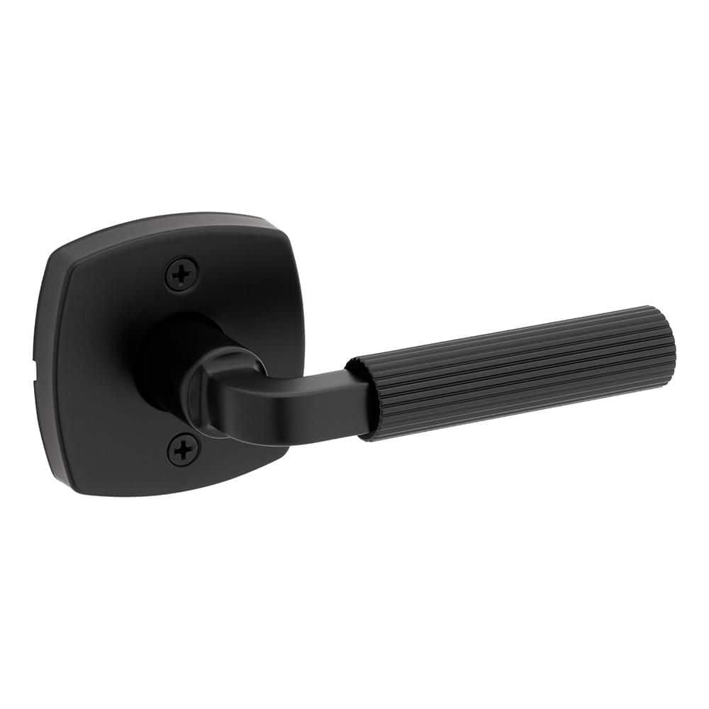 Home Decorators Collection Mirada Matte Black Midtown Half Dummy Door Handle