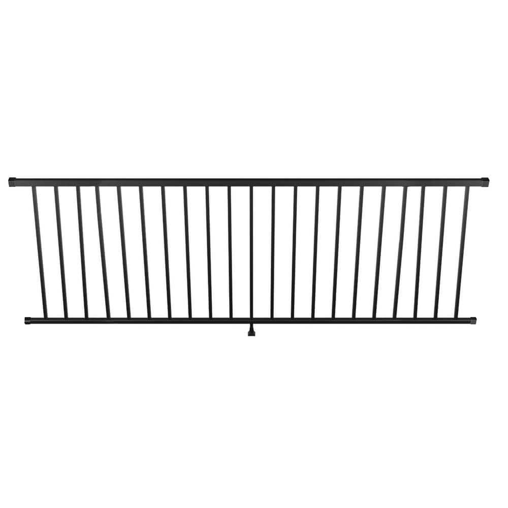 Contemporary 8 ft. x 36 in. Black Fine Textured Aluminum Level Rail Kit price history on PriceWatchPro