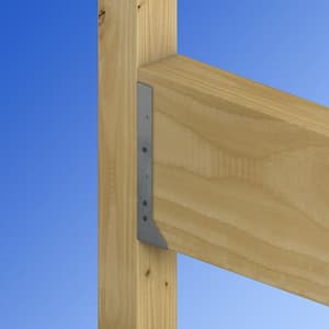 HUC Galvanized Face-Mount Concealed-Flange Joist Hanger for 4x12 Nominal Lumber