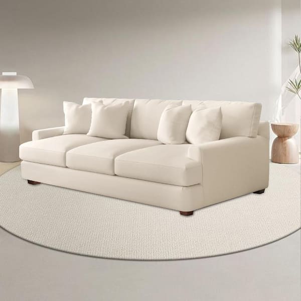 Dark deals beige couch