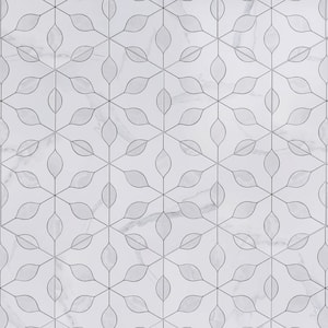 Alicante Perla White Hexagon 7.88 in. x 9.45 in. Matte Porcelain Floor and Wall Tile (9.9 sq. ft. /Case)