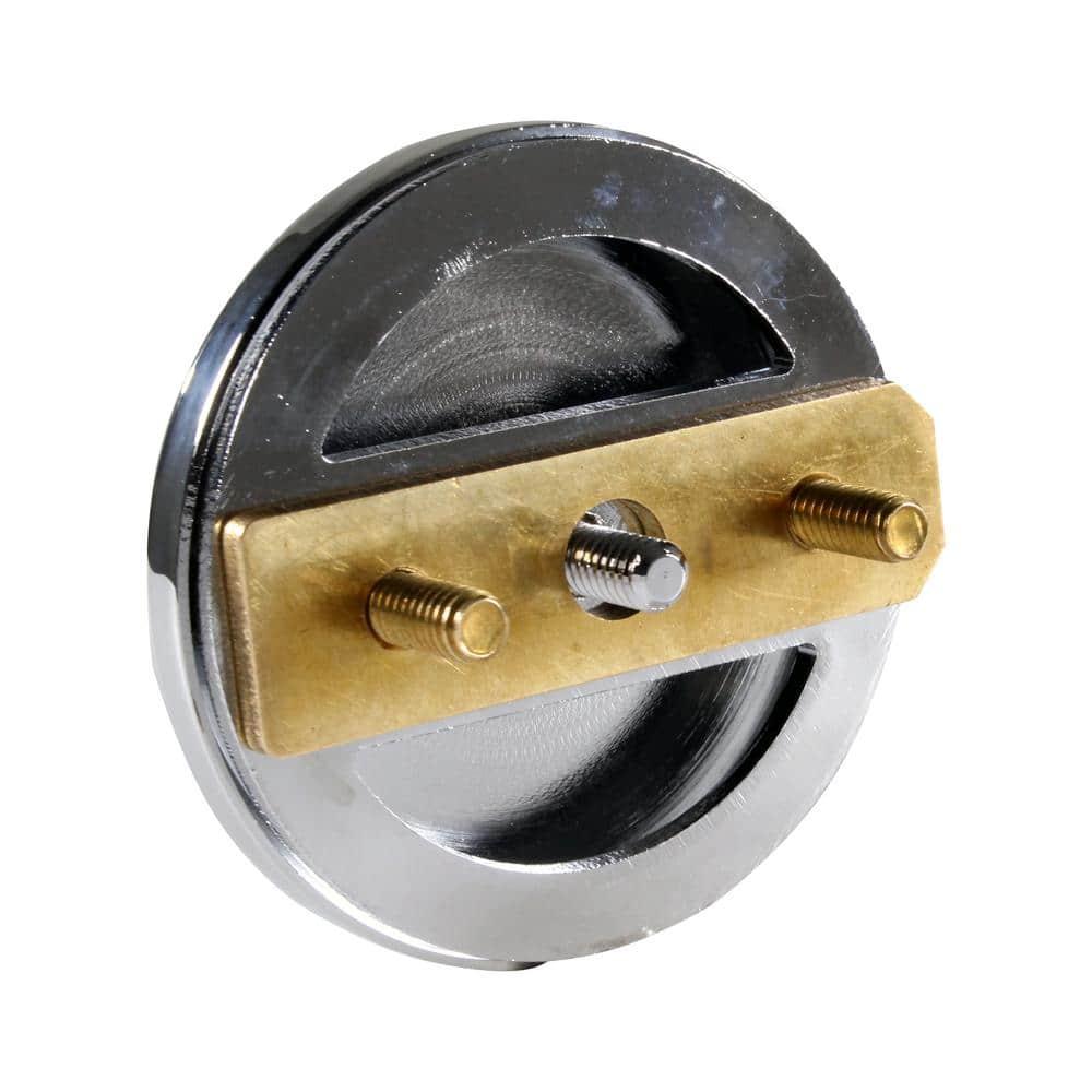 Polished Chrome No-Hole Overflow Faceplate Assembly