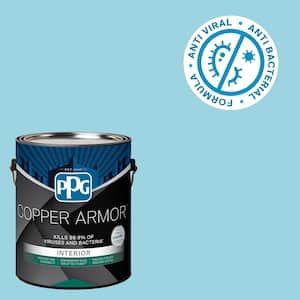 1 gal. PPG1236-4 Ocean Cruise Semi-Gloss Antiviral and Antibacterial Interior Paint with Primer