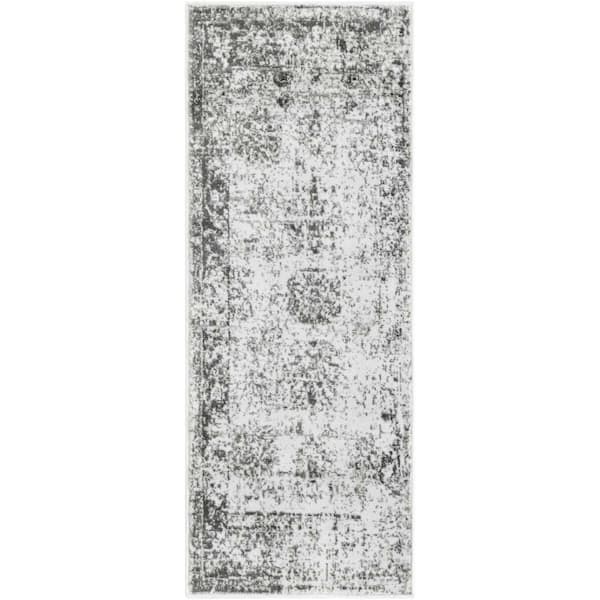 Unique Loom Sofia Casino Gray 2 ft. x 5 ft. 1 in. Area Rug