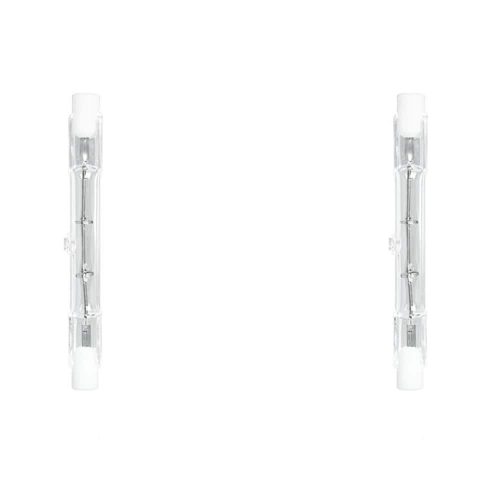 250-Watt T3 R7s Short Base Dimmable Halogen Light Bulb, Bright White 2700K (2-Pack) price history on PriceWatchPro