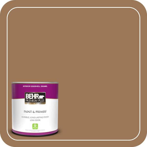 BEHR PREMIUM PLUS 1 qt. #PPU4-02 Coco Rum Eggshell Enamel Low Odor Interior Paint & Primer