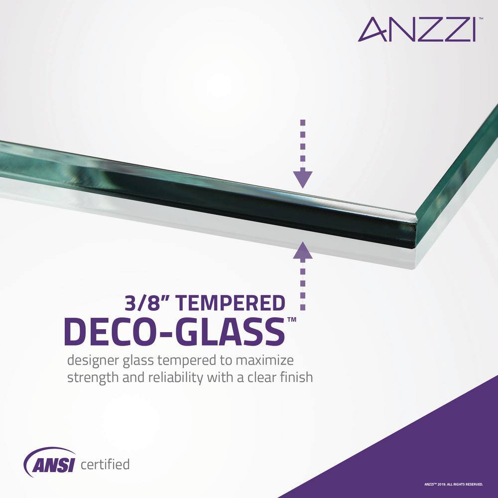 Fellow Series 72" Frameless Hinged Shower Door in Polished Chrome