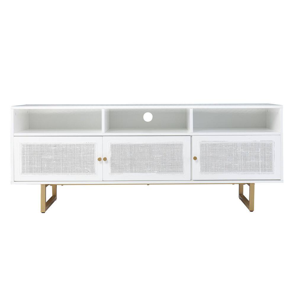 https://images.thdstatic.com/productImages/14a0910d-b5d9-468b-b5c9-9970c9e0f3ac/svn/white-and-gold-finish-tv-stands-hd109497-64_1000.jpg