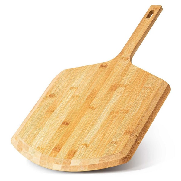 16 in. Natural Bamboo Pizza Peel Pizza Paddle Spatula Oven Accessory for Large Wood Pizza Board For Transferring Serving