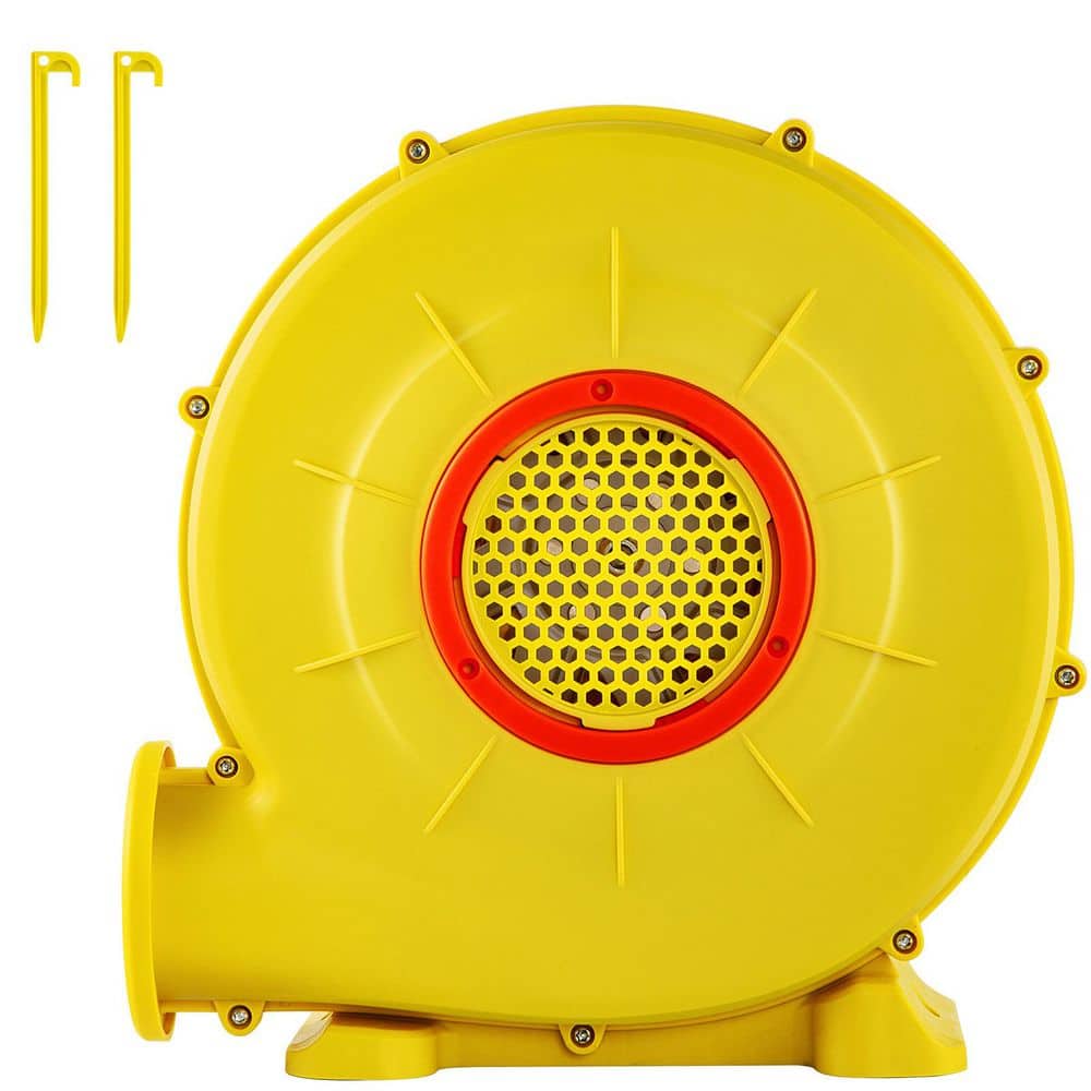 Air Pump, 13.8 x 8.5 x 14.6 in., 1 speed Blower Fan in. Yellow, 450W 0. 6HP, Strong Airflow Blower for Bouncy Castles price history on PriceWatchPro