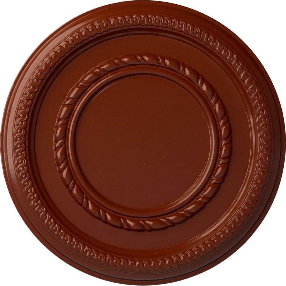 1-1/8 in. x 12-5/8 in. x 12-5/8 in. Polyurethane Federal Roped Small Ceiling Medallion, Firebrick price history on PriceWatchPro