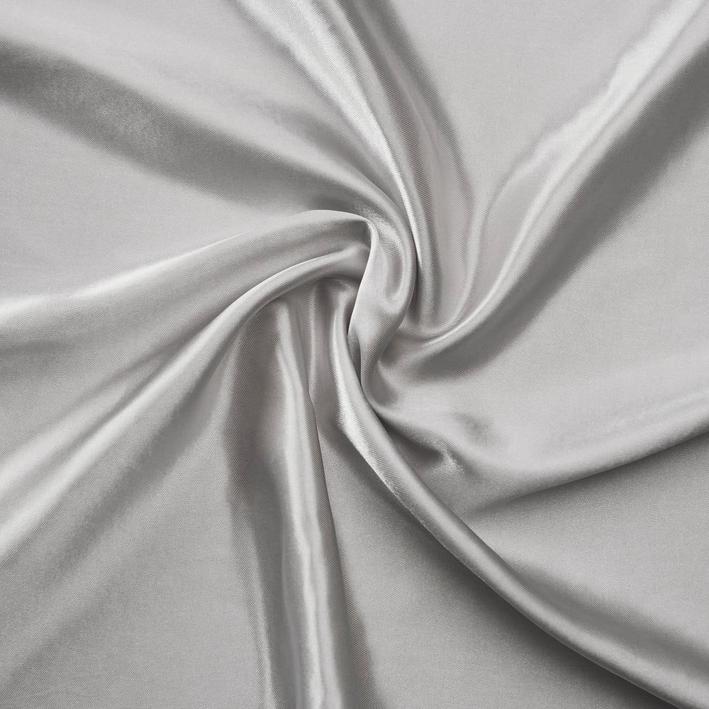Twin XL Smoke Gray Satin Deep Pocket Sheet Set
