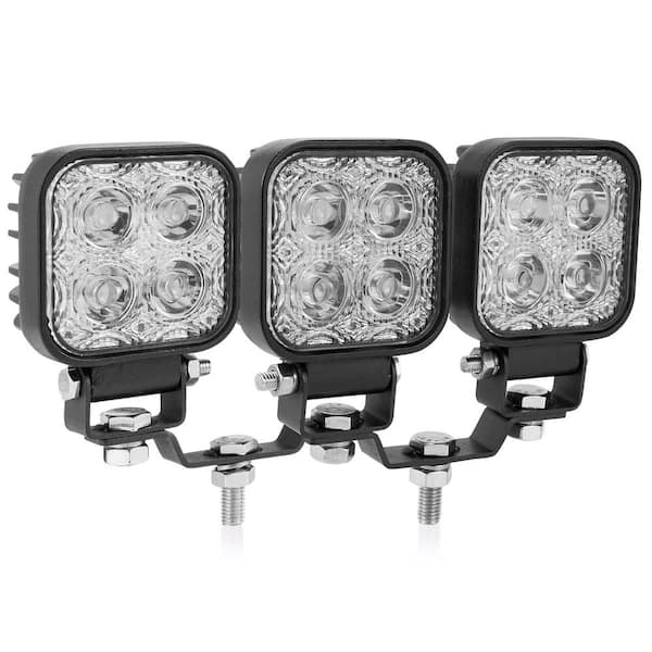 CIPACHO 8.3 in. 12-Light 36-Watt Black 3 Heads Car Light