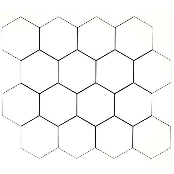 Unbranded Madison White 11.6 in. x 11.75 in. x 0.125 in. Peel and Stick Vinyl Tile (7.47 sq. ft. / Case)