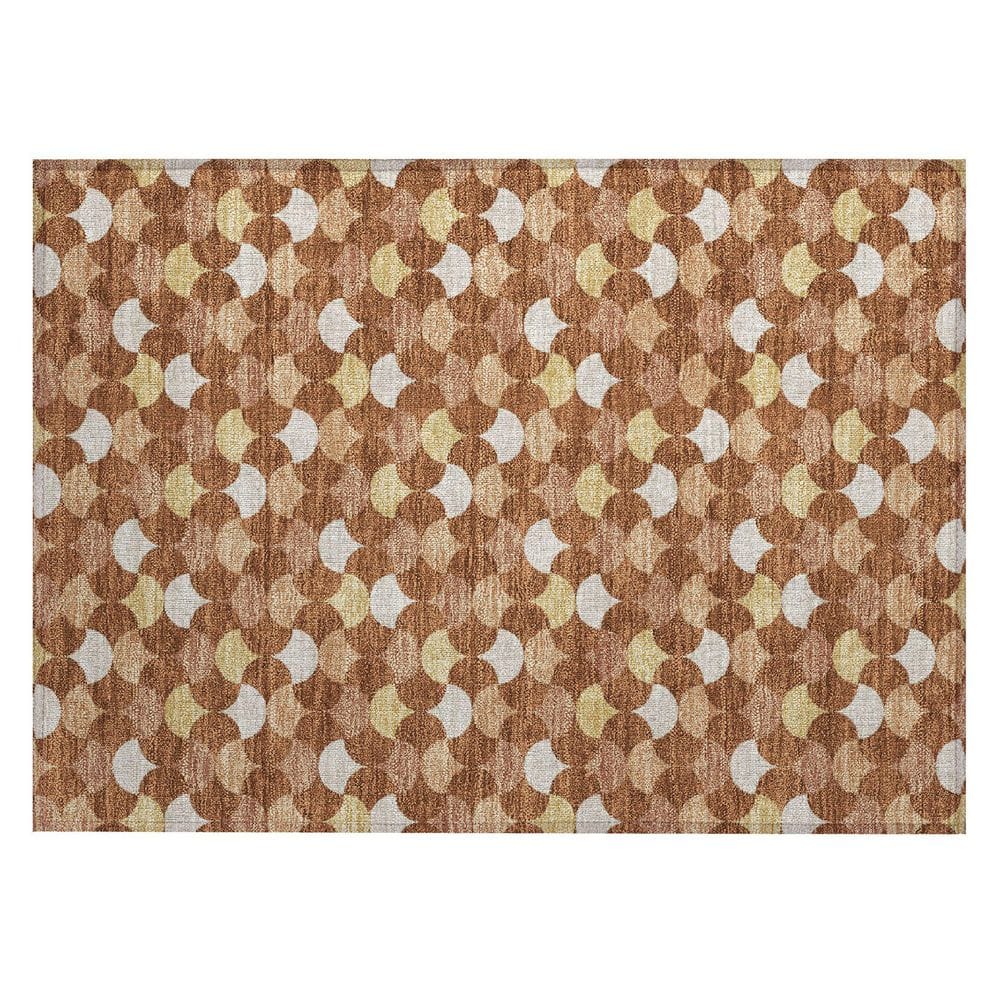 Chantille Machine Washable Indoor/Outdoor Abstract ACN2568 Paprika 2 ft. x 3 ft. Accent Rug price history on PriceWatchPro