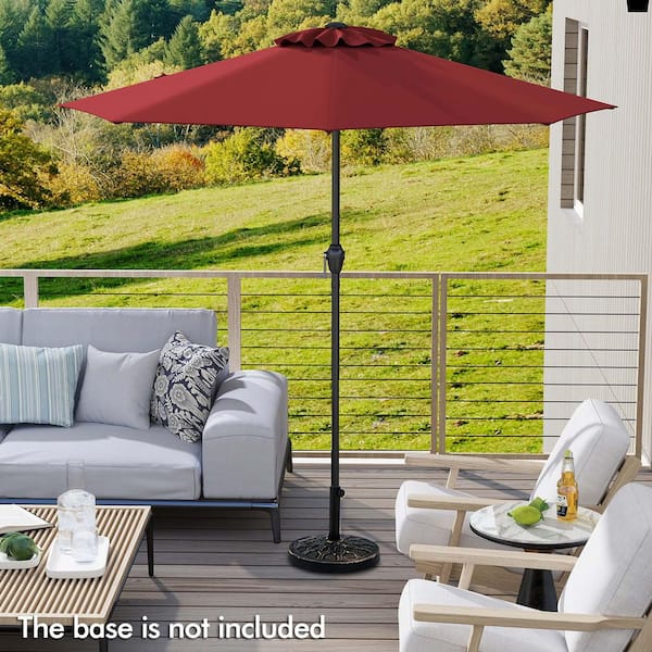 Gymax 8.5 ft. Outdoor Patio Umbrella Modern Table Umbrella W/8