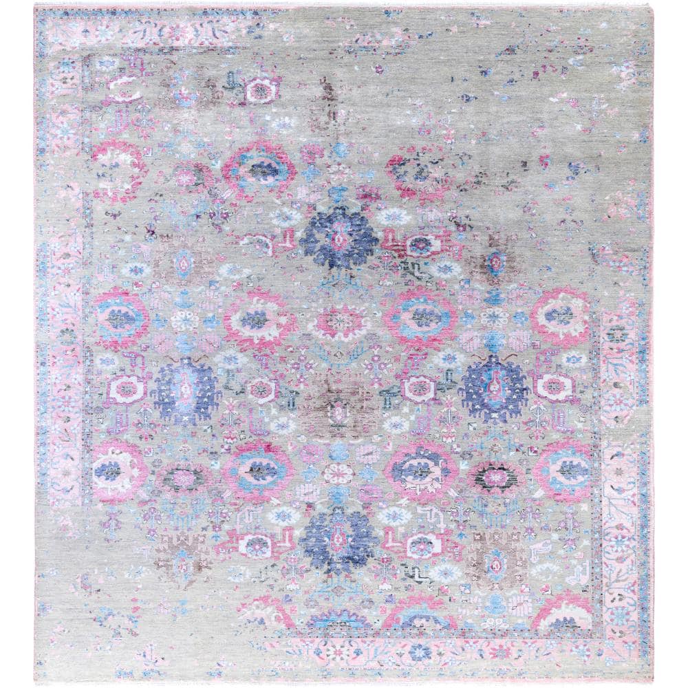Ikat Beige 9 X 12 Hand-Knotted Wool Silk Indoor Area Rug price history on PriceWatchPro