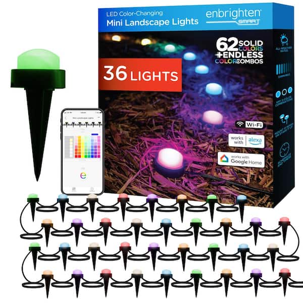 Enbrighten Low Voltage Black Plugin Integrated LED Weather Resistant