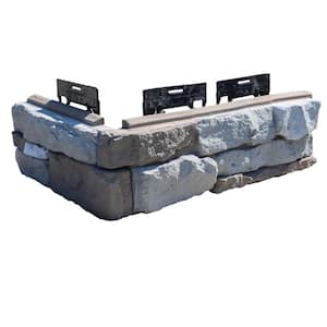 P-Series 5 in. x 20 in. Montgomery Ledge Stone Concrete Stone Veneer Corners (1.6 lin. ft./bx)