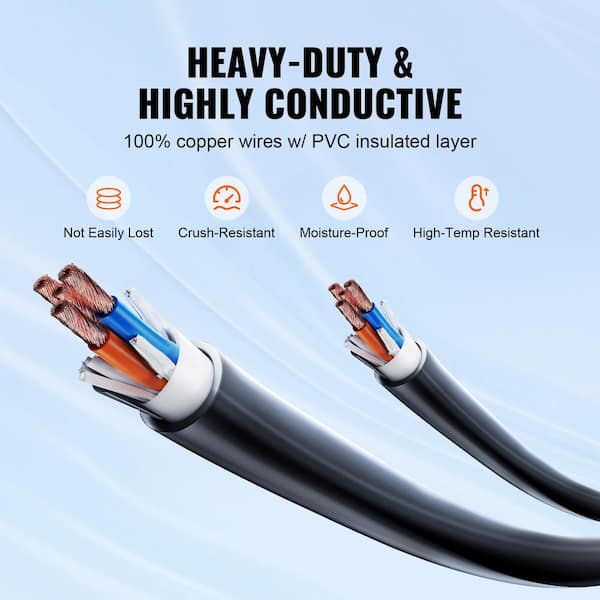 30 ft 50A RV Extension Cord with Lit Ends