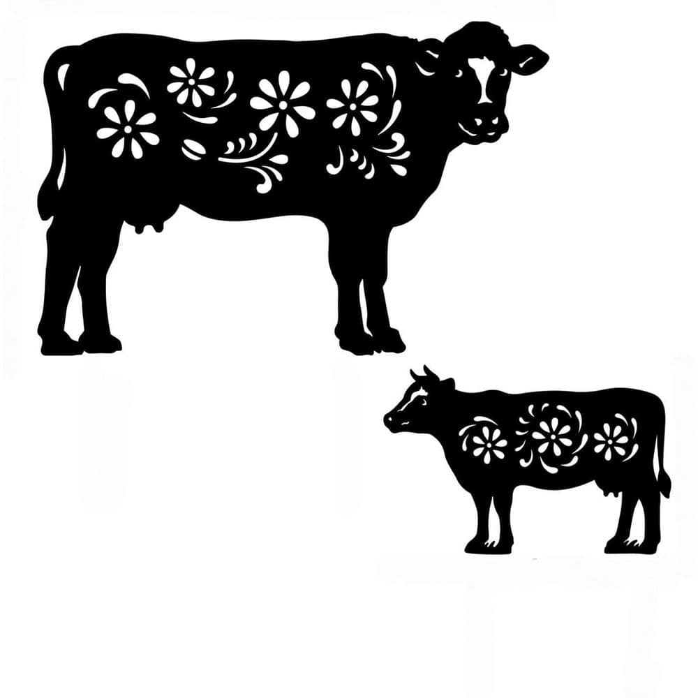 11 x 16.8 in. Black Metal Cow Garden Decorative Stakes for Outside Outdoor Decor Yard Art Patio Lawn Ornaments price history on PriceWatchPro