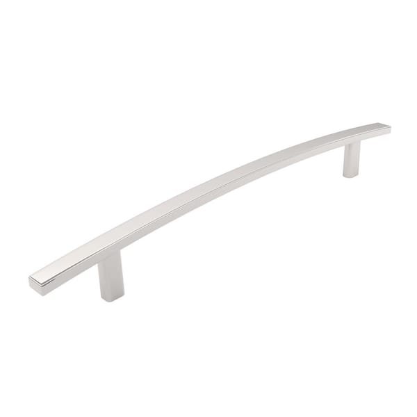 Richelieu Hardware Padova Collection 7 9/16 in. (192 mm) Classic Polished Nickel Rectangular Cabinet Arch Pull