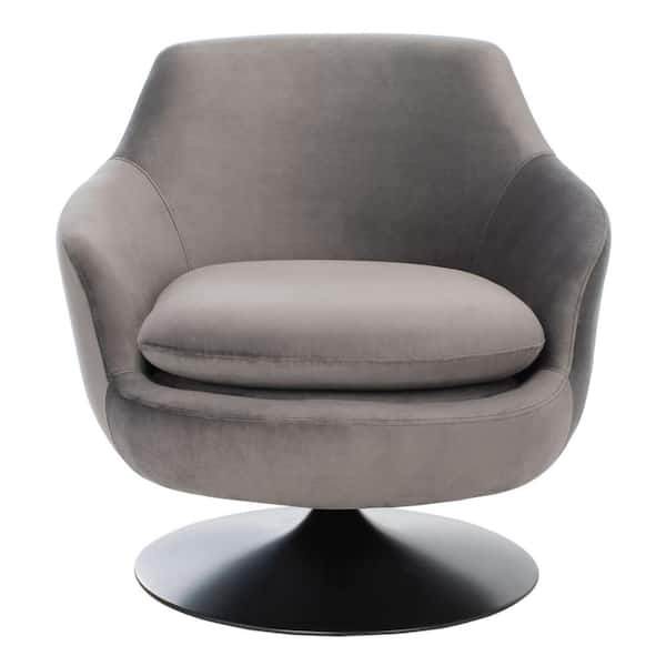 SAFAVIEH Citine Dark Grey/Black Accent Chair