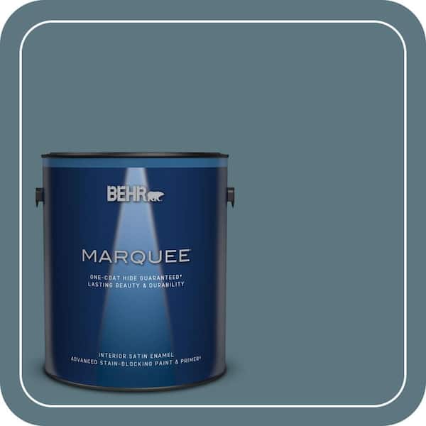 BEHR MARQUEE 1 gal. #530F-6 Heron Satin Enamel Interior Paint & Primer