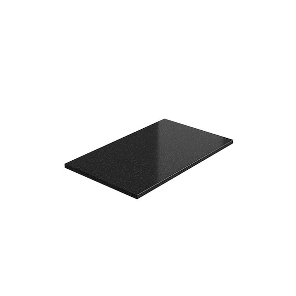NewAge Products 4 ft. Solid Surface Countertop in Black Galaxy Granite