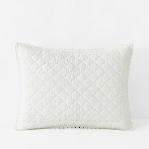 Company Kids Vintage Eyelet White Cotton Standard Sham