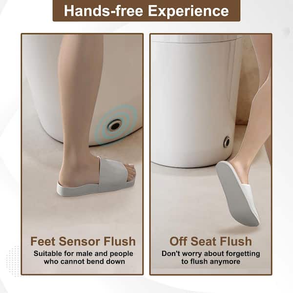 CASAINC Elongated Smart Bidet Toilet with Heated Seat and Off-Seat Flushing