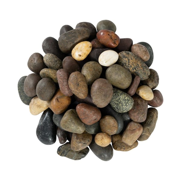 Mixed Polished 0.5 cu. ft. per Bag (0.75 in. to 1.25 in.) Bagged Landscape Pebbles (55 Bags/22.5 cu. ft./Pallet)