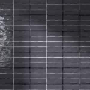 Borgo Subway Gray 2.6 in. X 7.9 in. Polished Graphite Porcelain Floor and Wall Tile (7.54 sq. ft./Case)