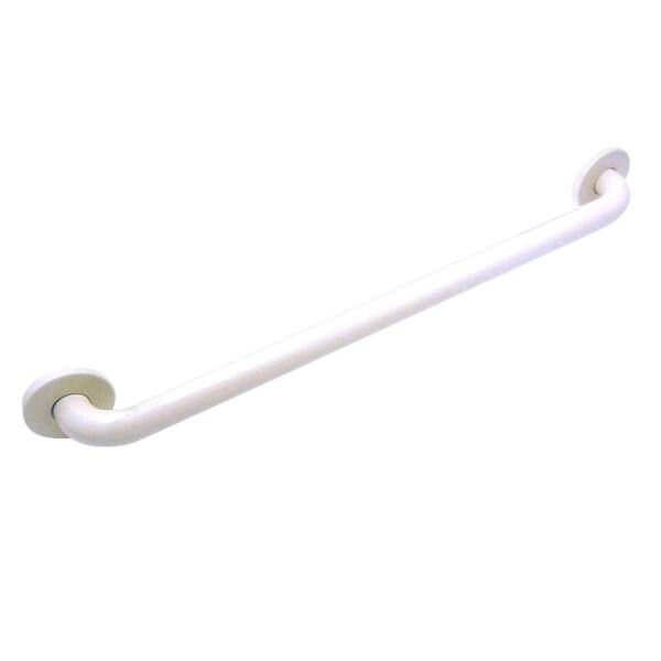 WingIts Premium 42 in. x 1.25 in. Polyester Painted Stainless Steel Grab Bar in White (45 in. Overall Length)