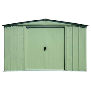 10 ft. x 8 ft. Green Metal Storage Shed With Gable Style Roof 74 Sq. Ft.