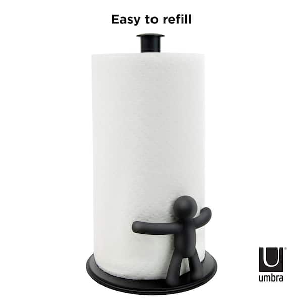 Umbra Black Ribbon Paper Towel Holder 1016795-1171 - The Home Depot