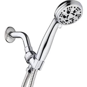 6-Spray Patterns with 2.5 GPM 6 in. Wall Mount Rain Fixed Shower Head in Chrome